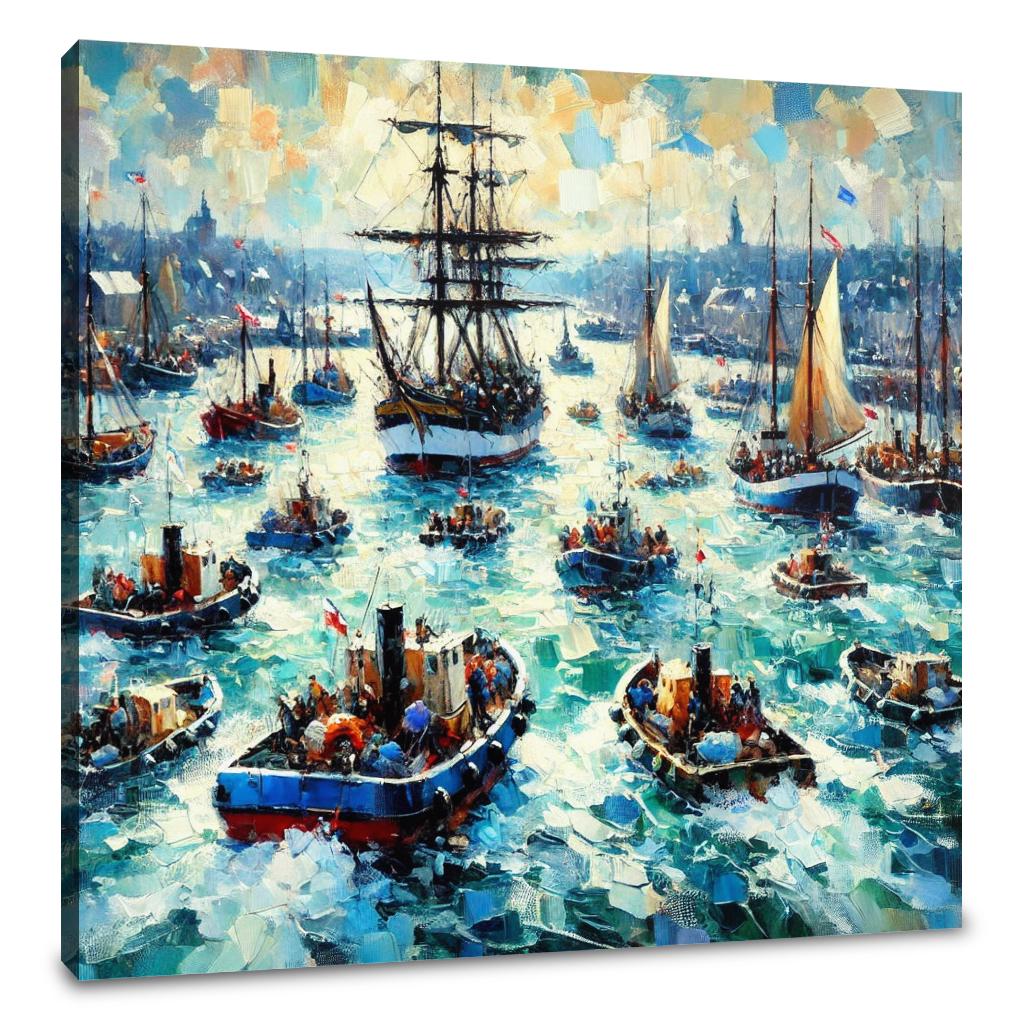 Harbour Hustle Canvas