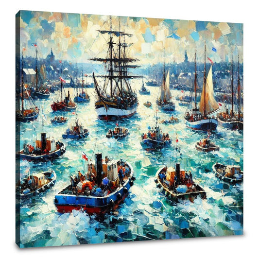 Harbour Hustle Canvas