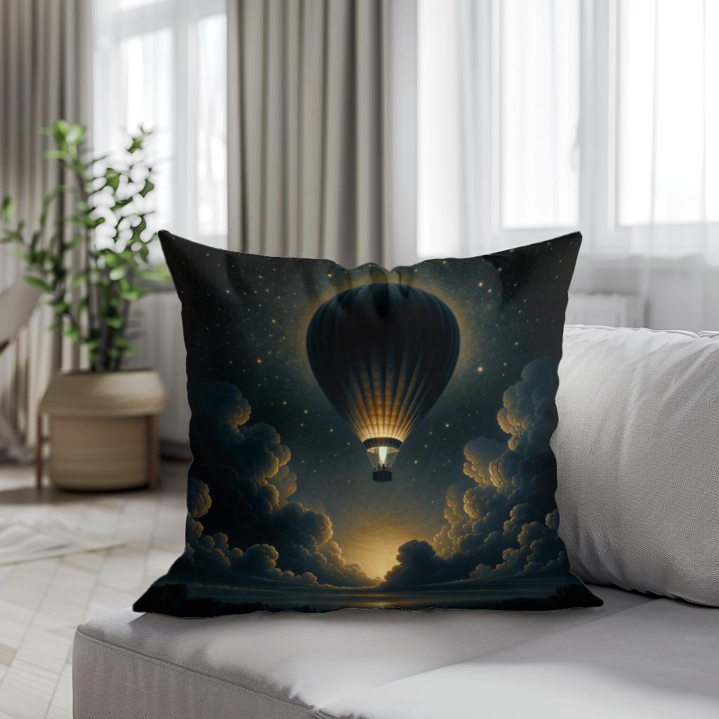 Nocturnal Elegance Cotton Cushion