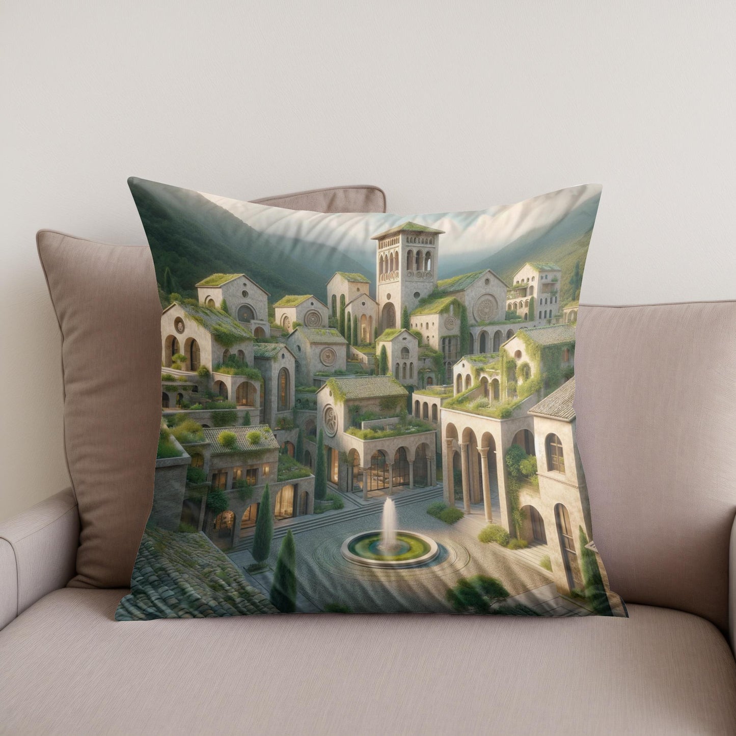 Romanesque Reimagined Cotton Cushion