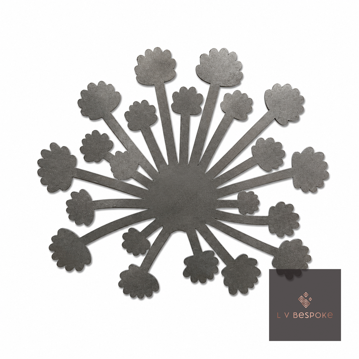 Short Floral Garden Stake