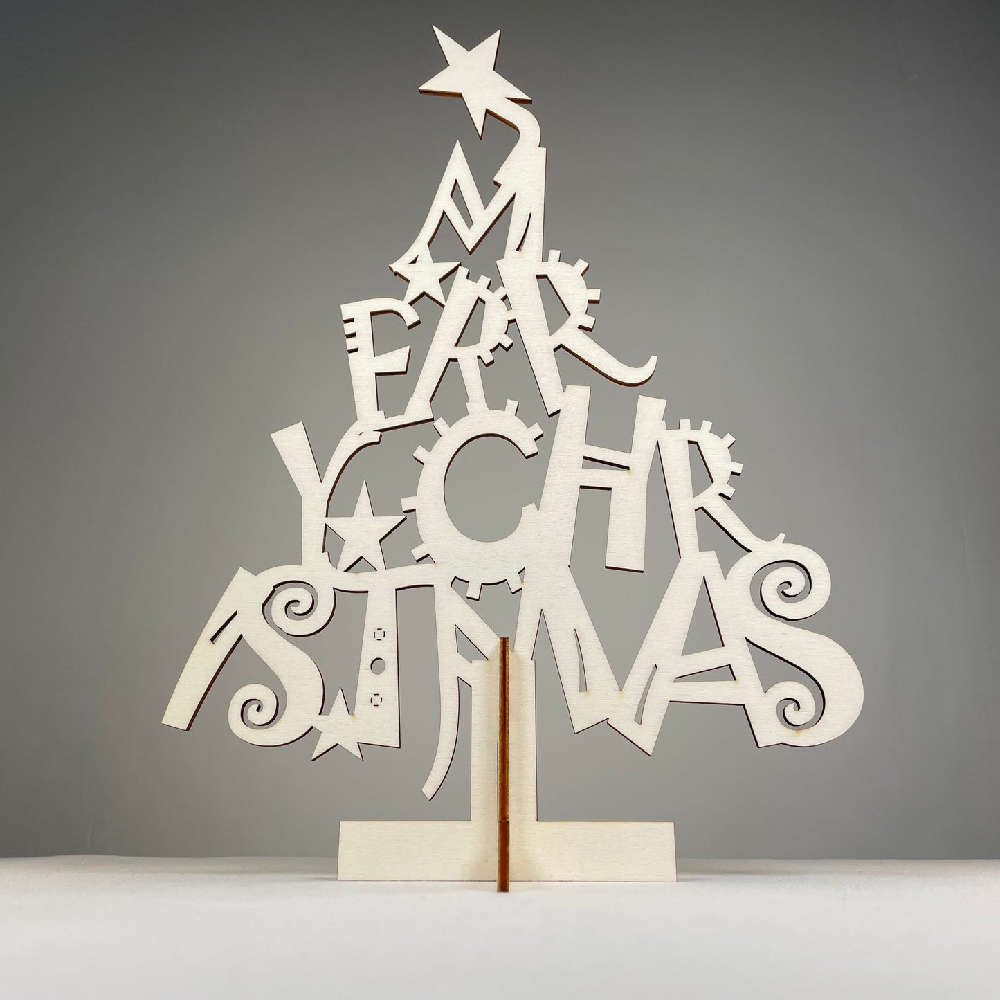 Christmas Tree #1 Kit - Flatpack Model Kit by Curious Rabbit ®