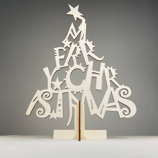 Christmas Tree #1 Kit - Flatpack Model Kit by Curious Rabbit ®