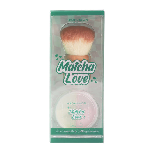 Matcha Love Correcting Powder & Kabuki Brush
