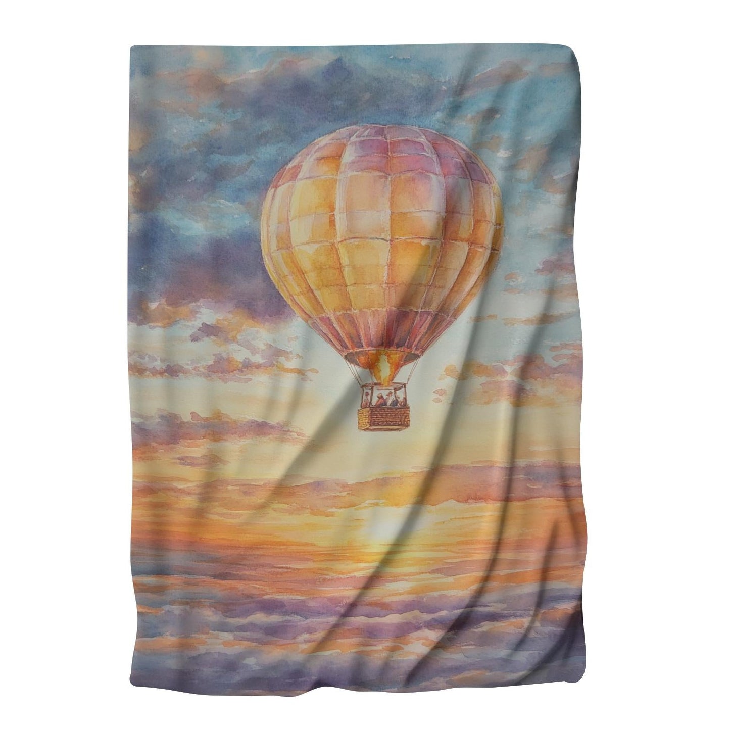Nostalgic Sunset Balloon Blanket