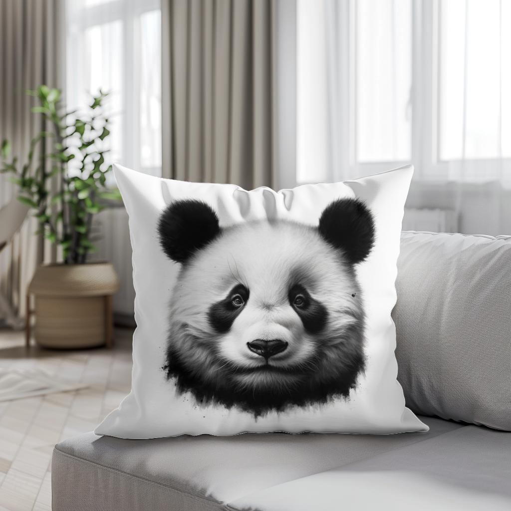 Emotive Panda: Captured Grace Cotton Cushion