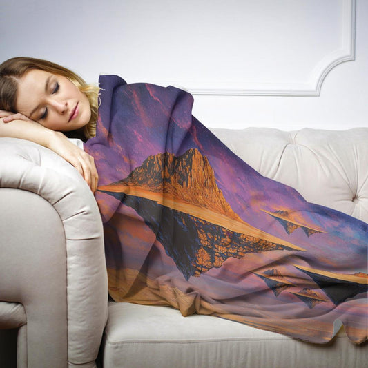 Floating Desert Moon Blanket