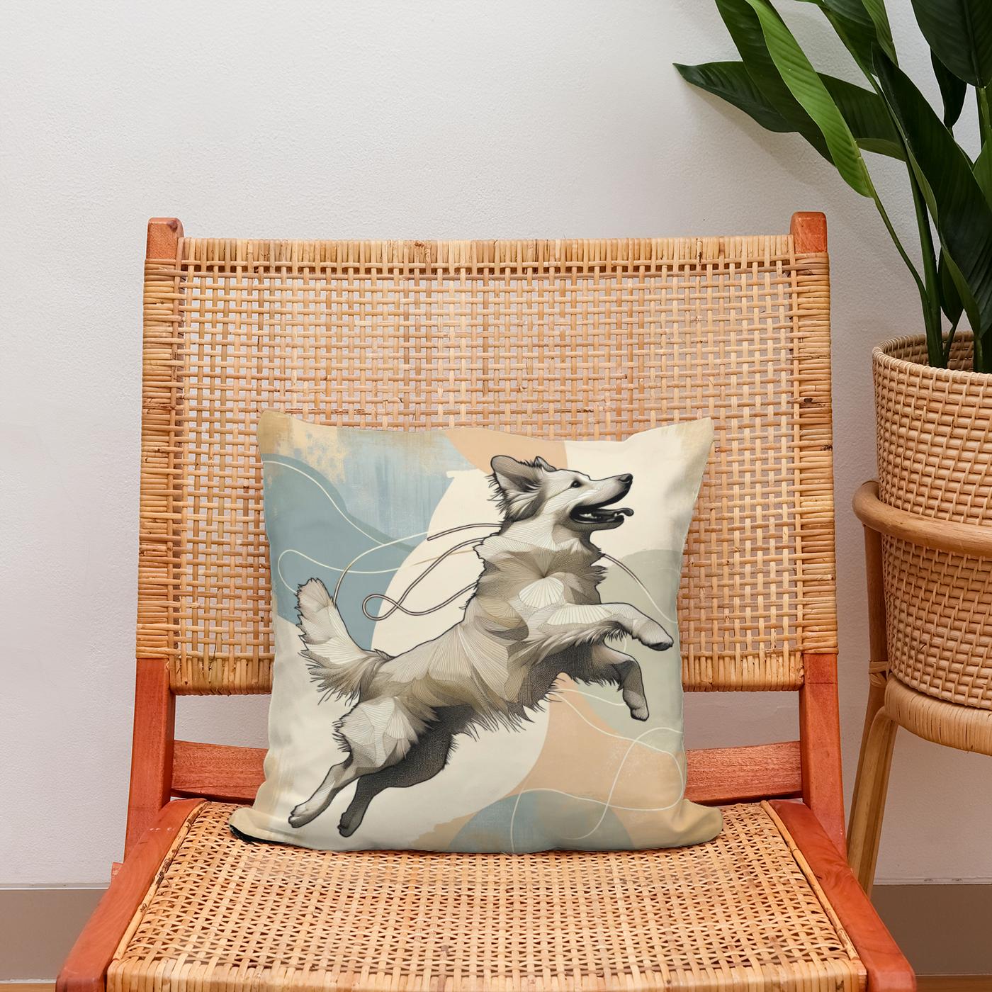 Leap of Joy Canine Cotton Cushion