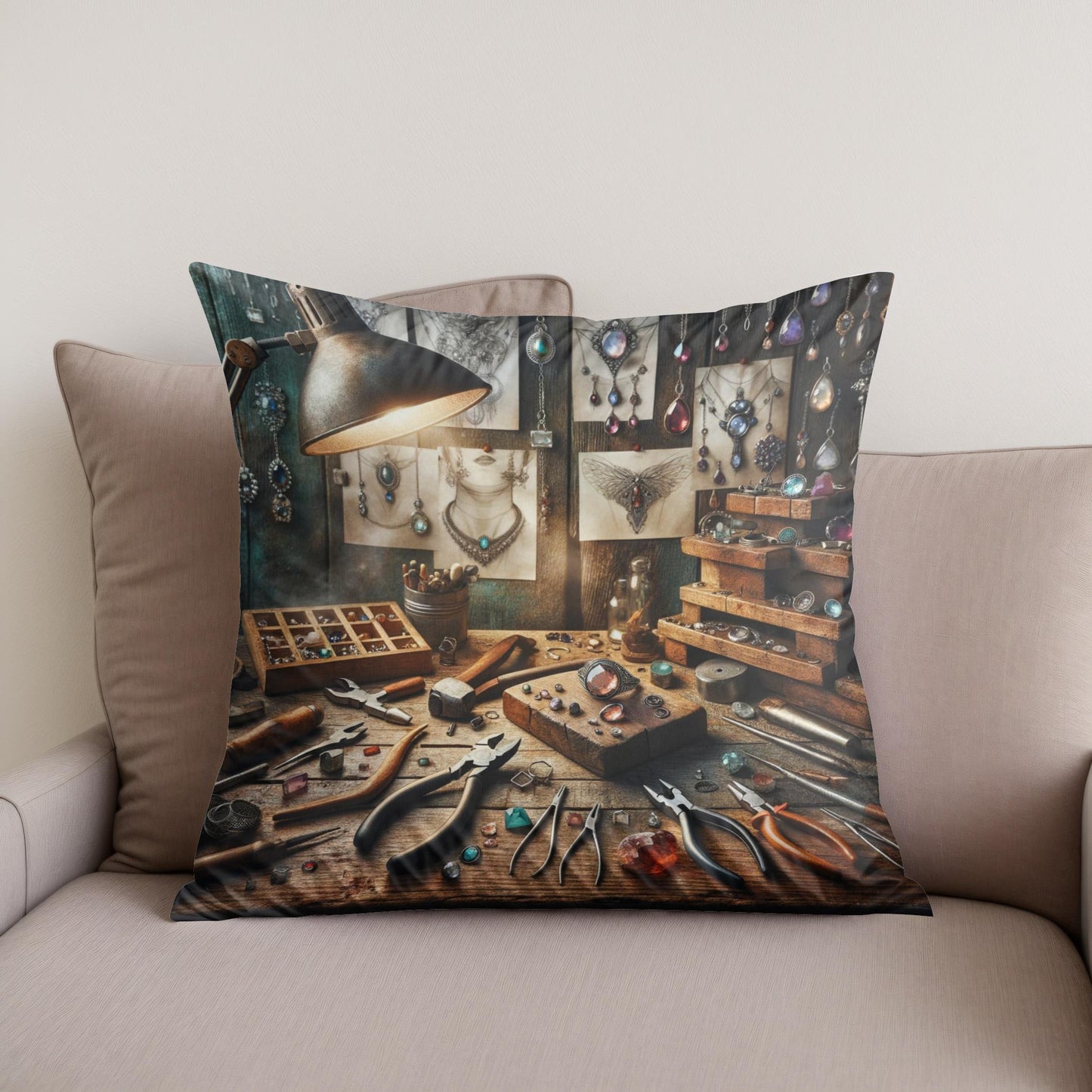 Artisan Elegance Cotton Cushion