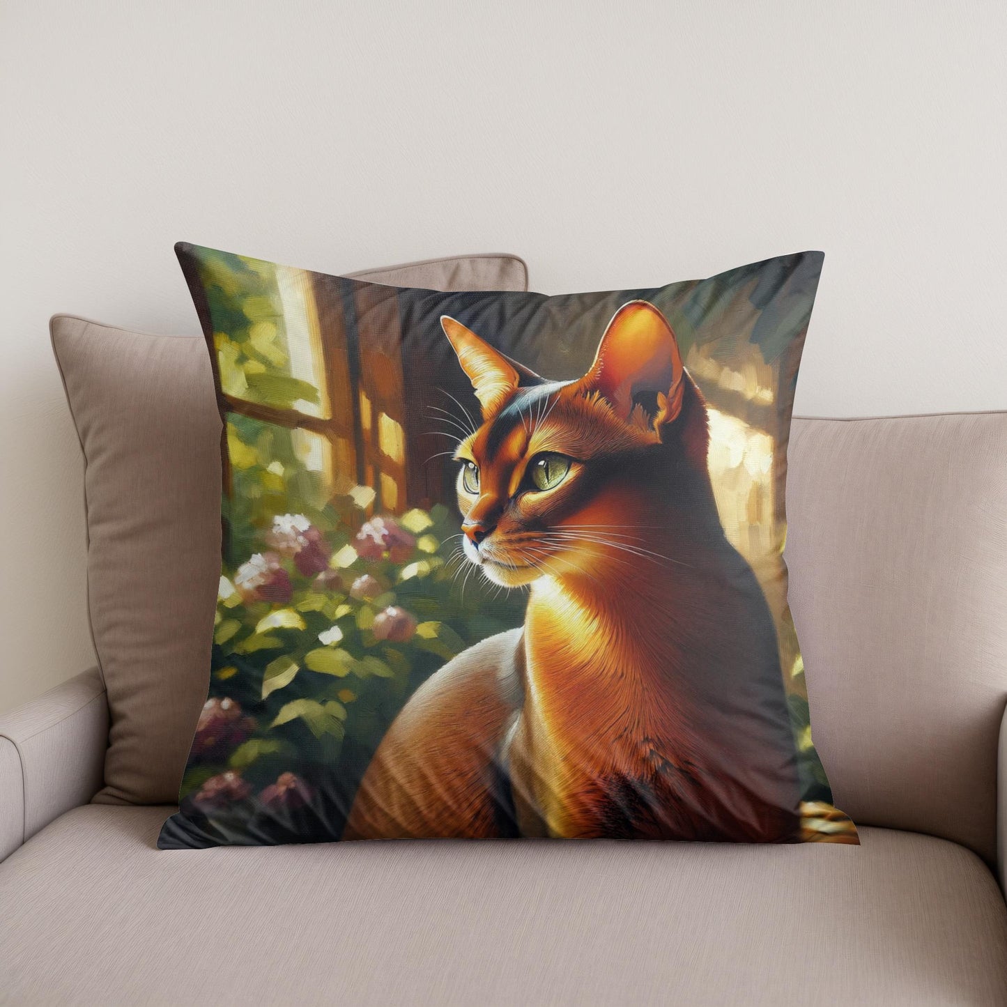 Abyssinian Tranquility Cotton Cushion
