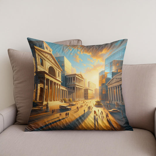 Harmonic Piazza Glow Cotton Cushion
