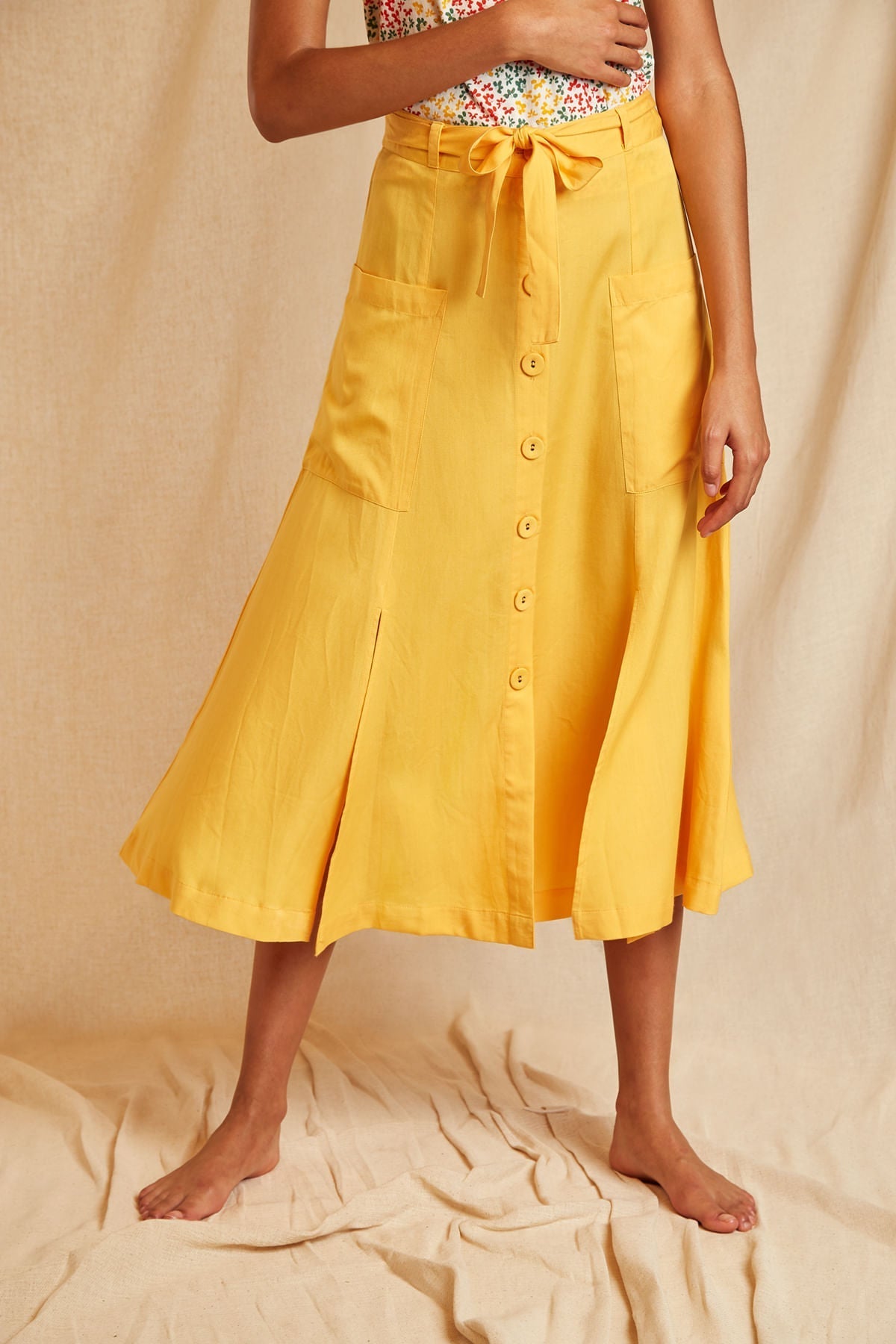 Louche Sustain Floris Skirt