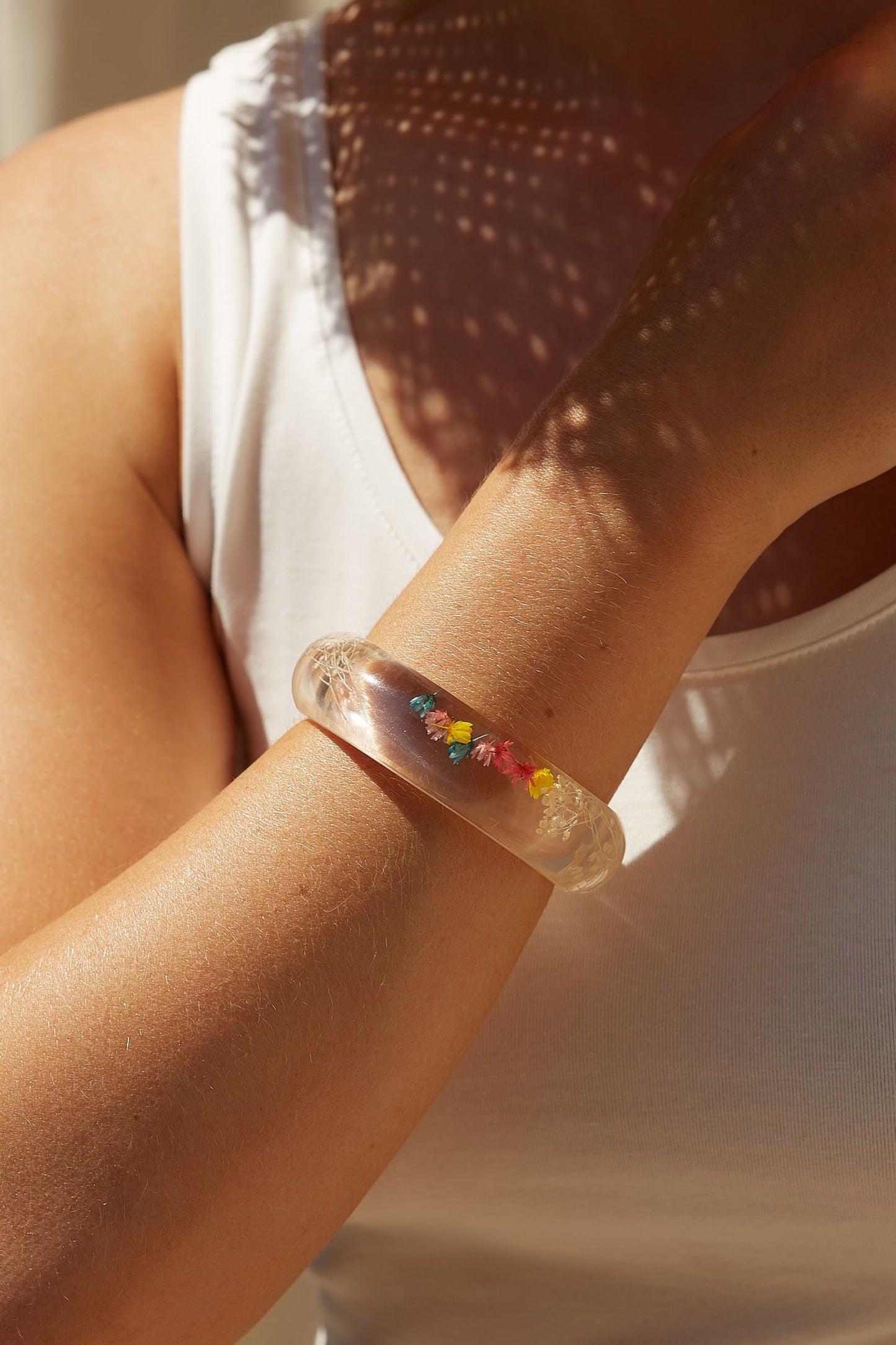 Flower Child Encased Flower Bracelet