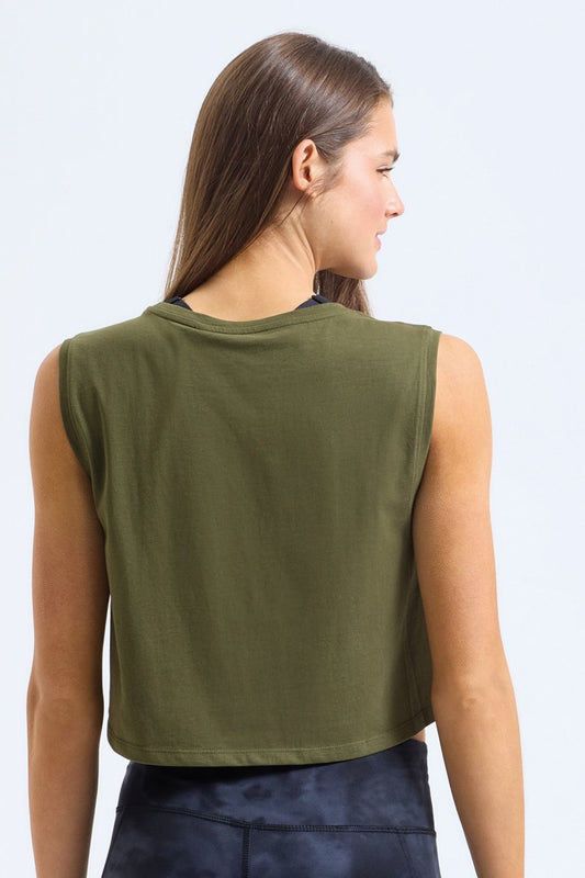 FLOW Organic Cotton Cropped Tank