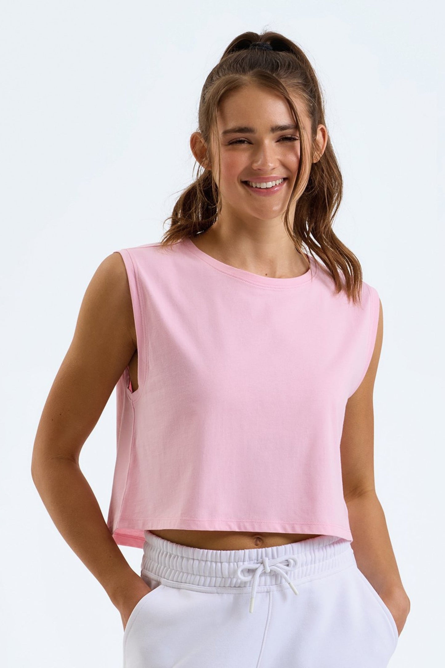 FLOW Organic Cotton Cropped Tank
