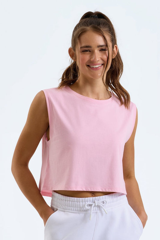 FLOW Organic Cotton Cropped Tank