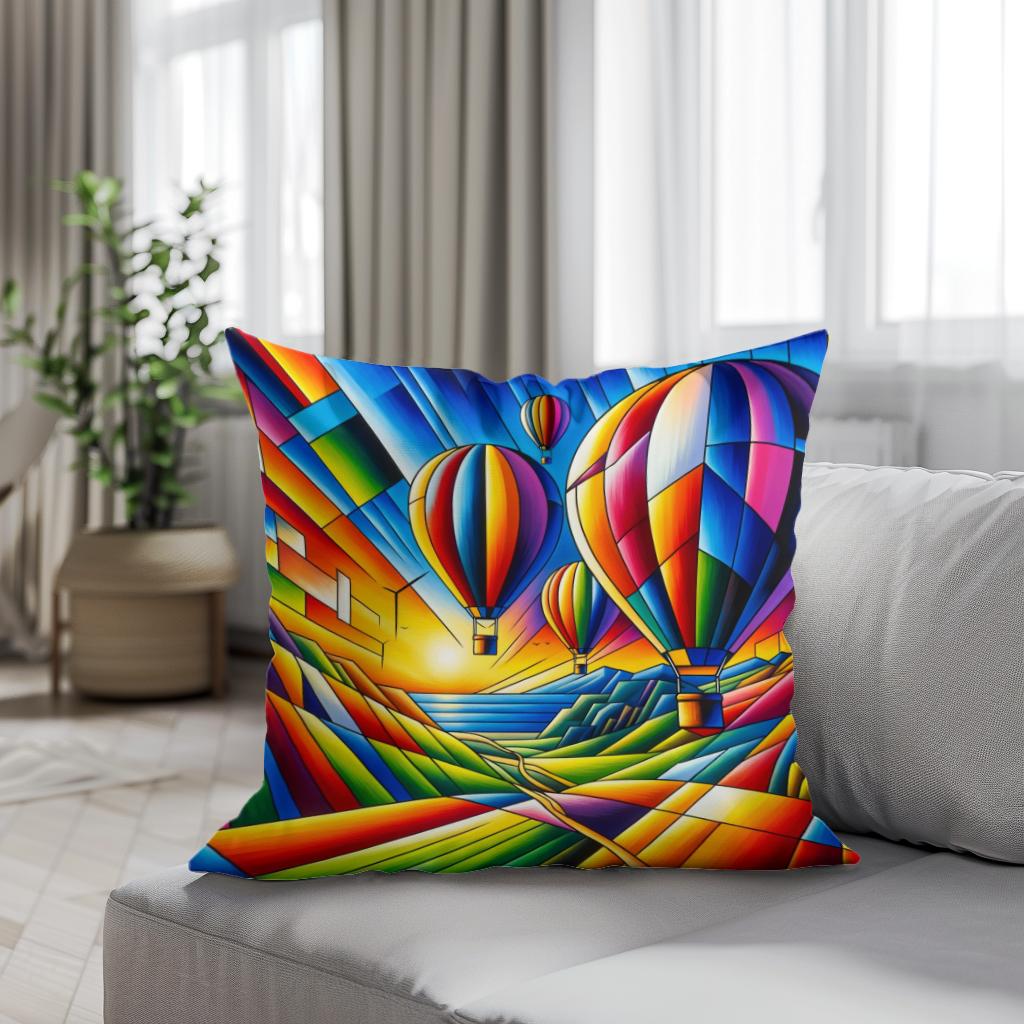 Cubist Odyssey Cotton Cushion
