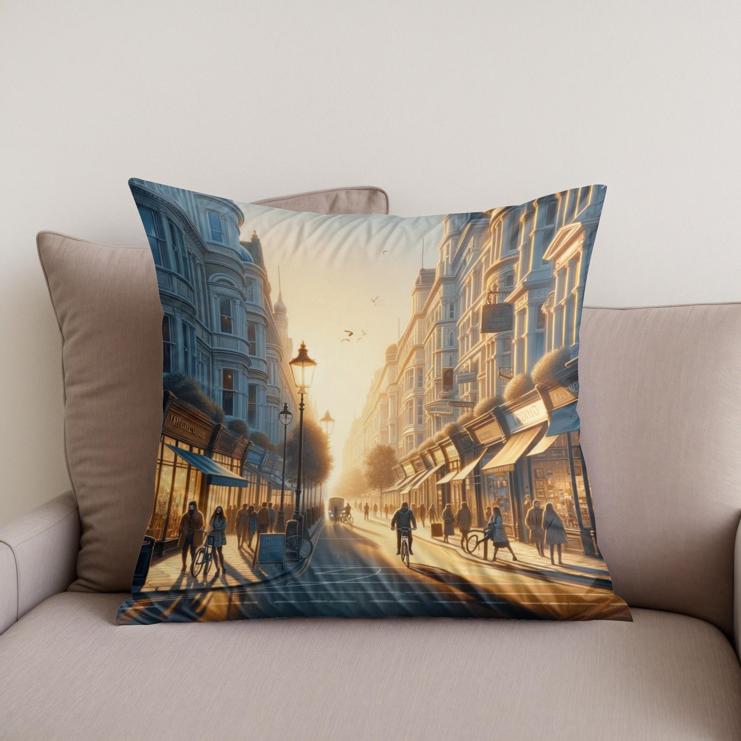 Bristol's Park Street Morning Glow Cotton Cushion