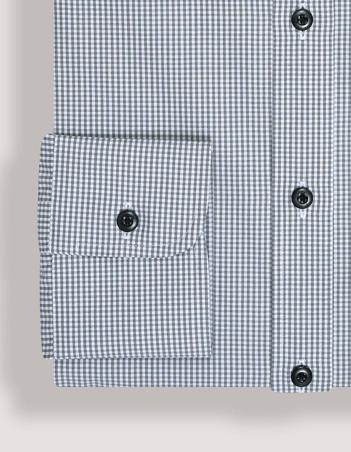 Grey And White Checkered Shirt