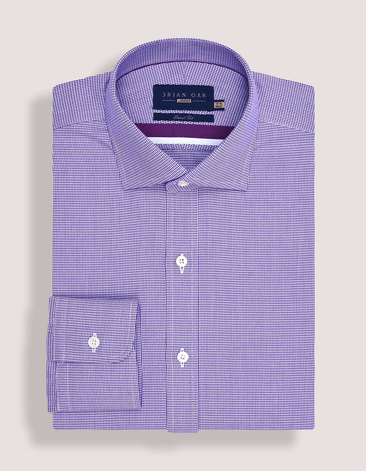 Purple And White Checkered Shirt