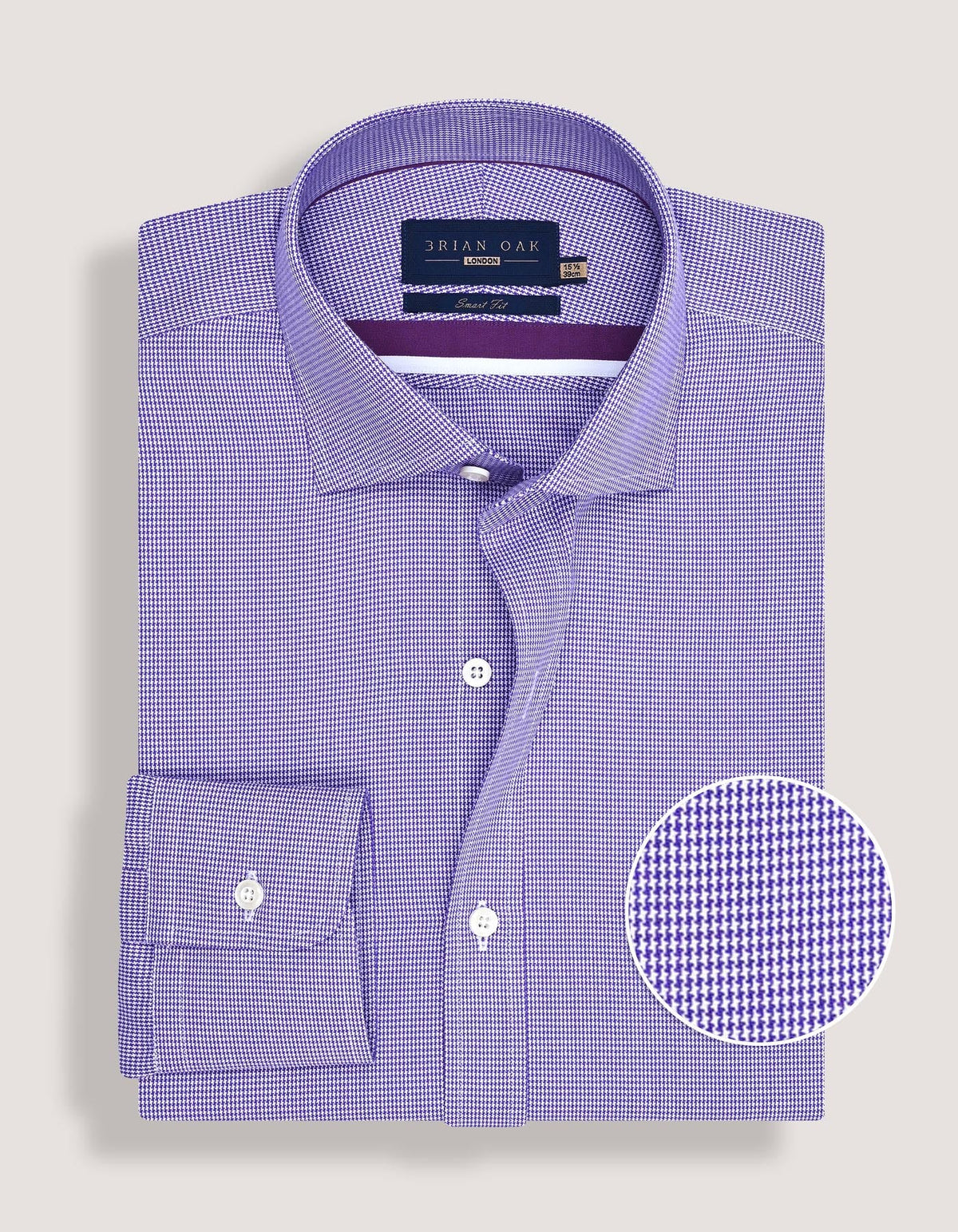 Purple And White Checkered Shirt