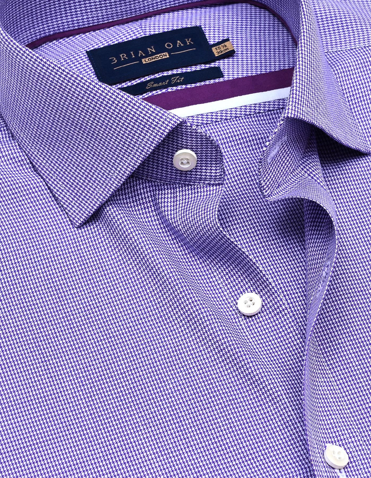 Purple And White Checkered Shirt