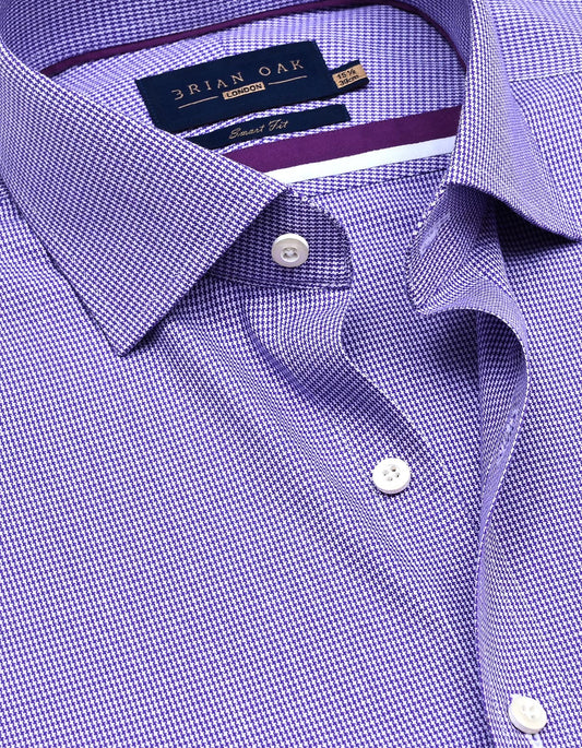 Purple And White Checkered Shirt