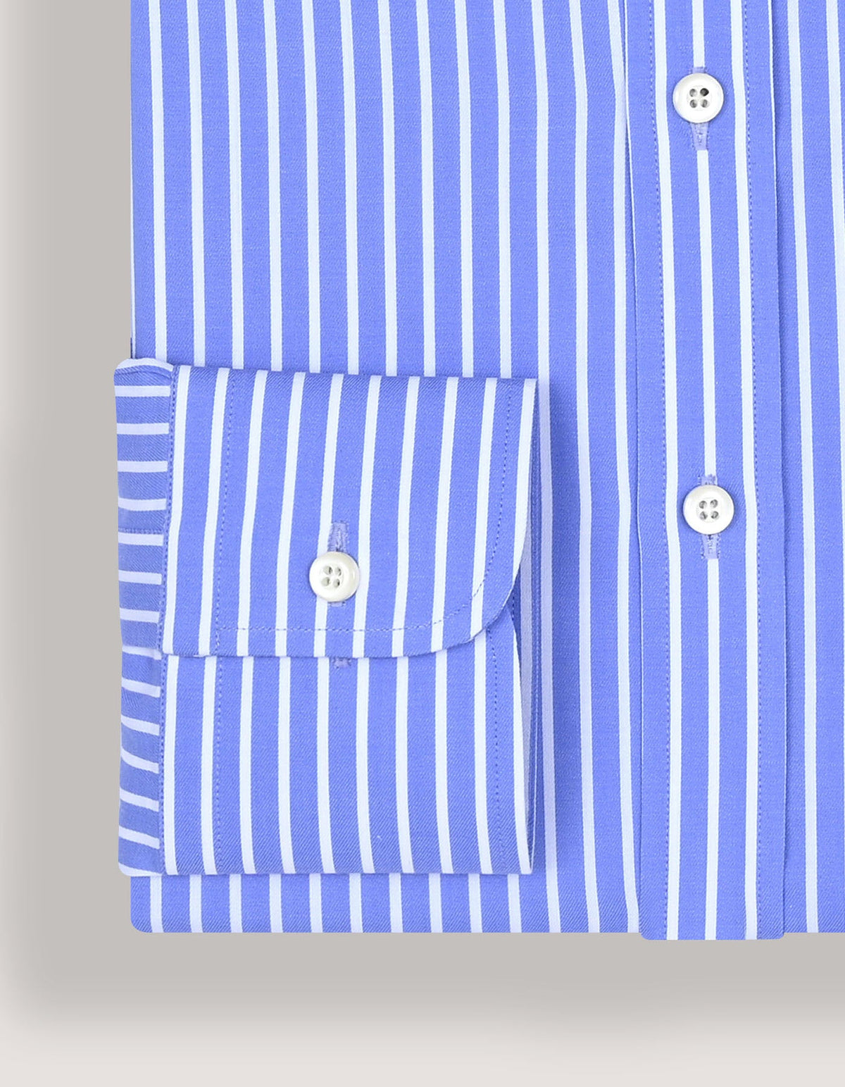 Cotton Striped Sky Blue Dress Shirt