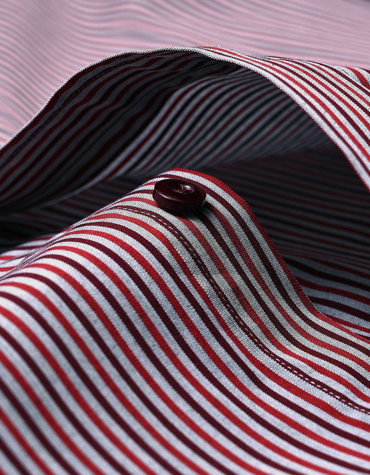 Red & Maroon Striped Shirt