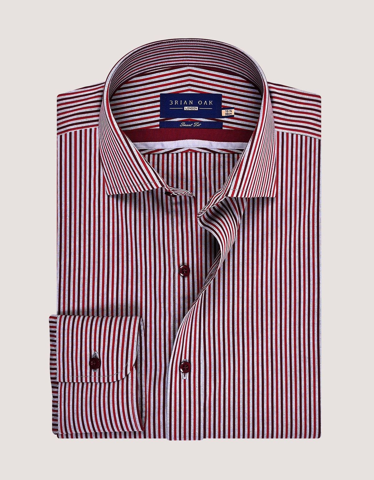 Red & Maroon Striped Shirt