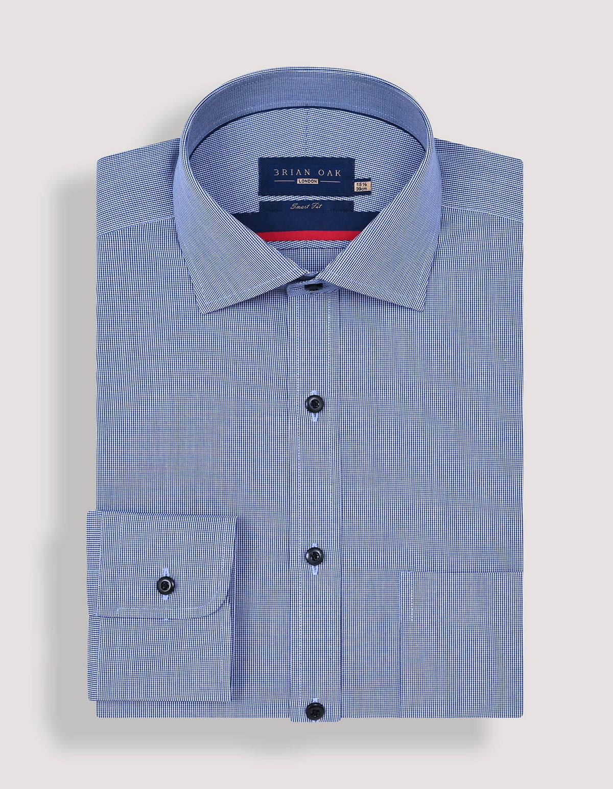 Blue Checkered Dress Shirt