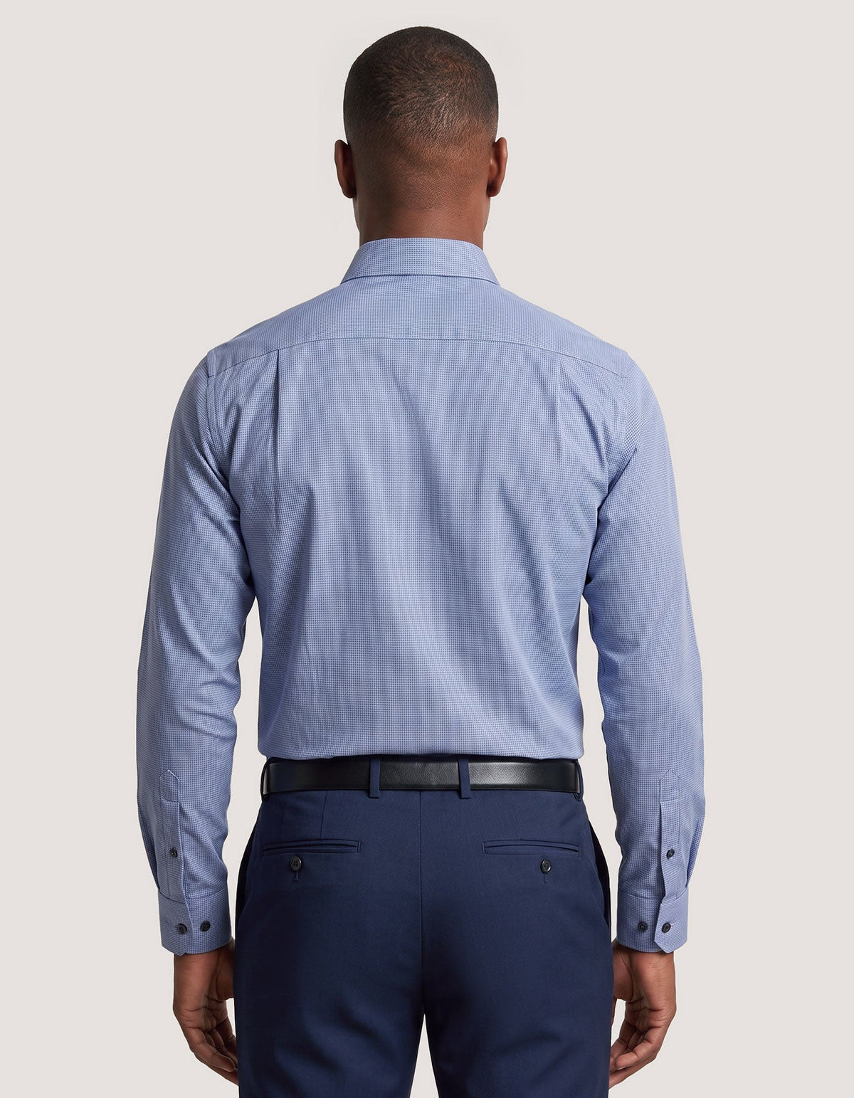 Blue Checkered Dress Shirt