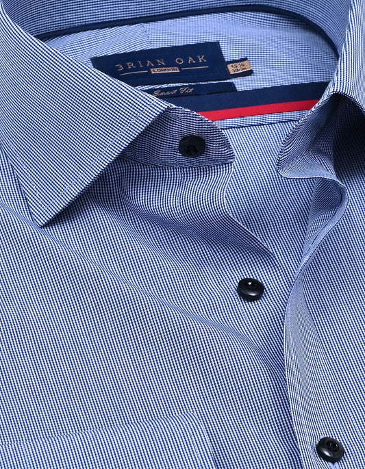 Blue Checkered Dress Shirt