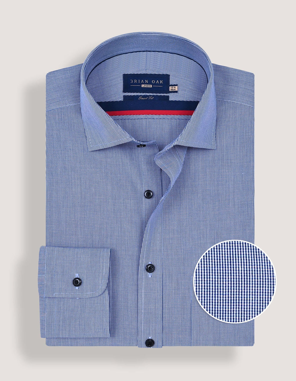 Blue Checkered Dress Shirt