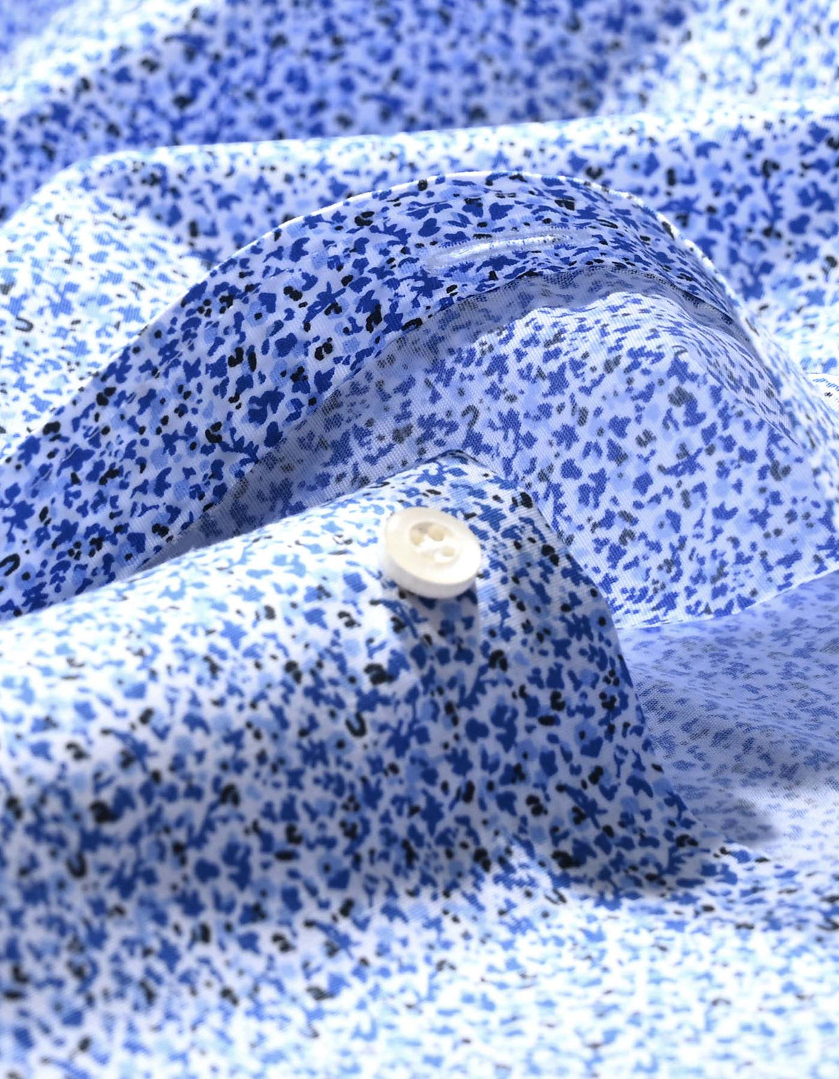 Light Blue Floral Printed Formal Shirt