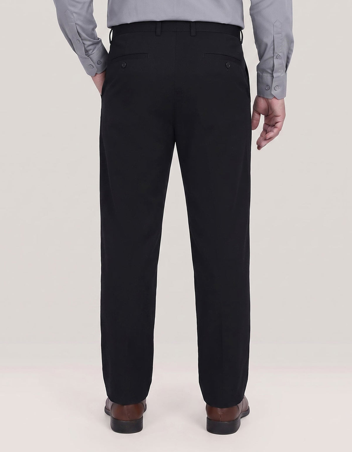 Premium Black Straight Fit Chinos
