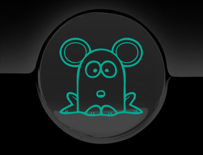 Funny Cartoon MouseFuel Cap Cover Car Sticker