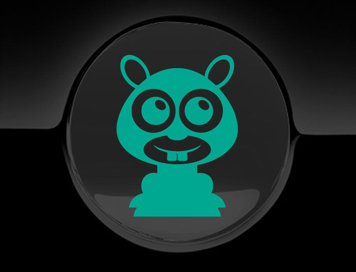 Adorable Mole Fuel Cap Car Sticker