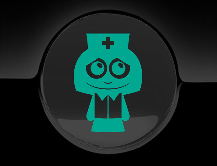 Adorable Nurse Fuel Cap Car Sticker