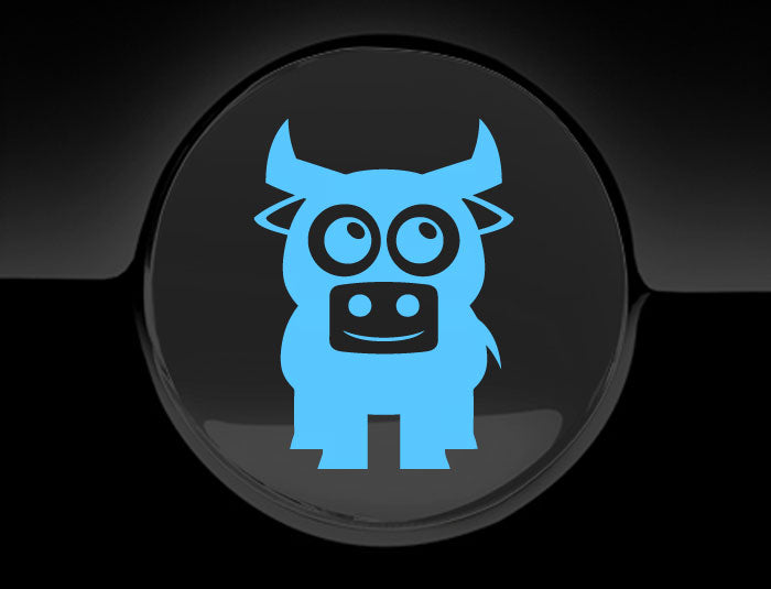 Adorable Bull Fuel Cap Car Sticker