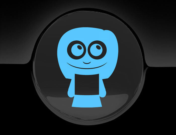 Adorable Woman Fuel Cap Car Sticker