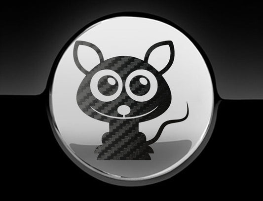 Adorable Rat Fuel Cap Car Sticker