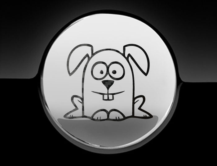 Funny Cartoon Rabbit Fuel Cap Cover Car Sticker