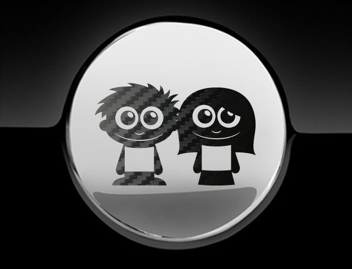 Adorable Friends Fuel Cap Car Sticker