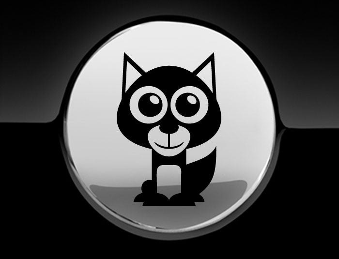 Adorable Husky Fuel Cap Car Sticker