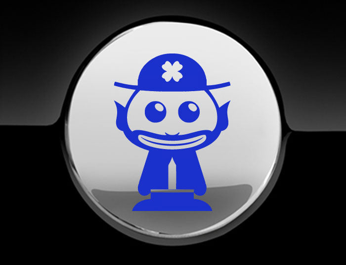 Adorable Leprechaun Fuel Cap Car Sticker
