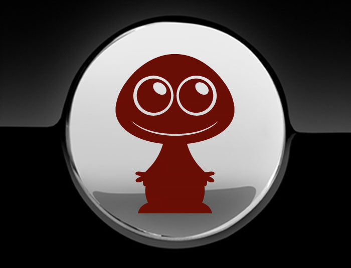 Adorable Alien Fuel Cap Car Sticker