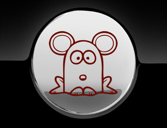 Funny Cartoon MouseFuel Cap Cover Car Sticker