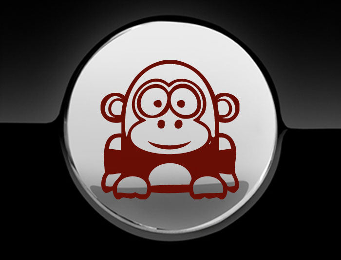 Funny Cartoon Gorilla Fuel Cap Cover Car Sticker