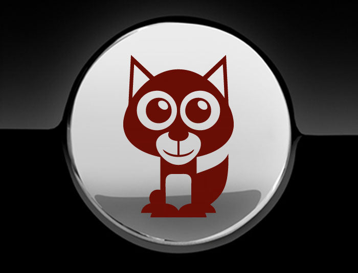 Adorable Husky Fuel Cap Car Sticker